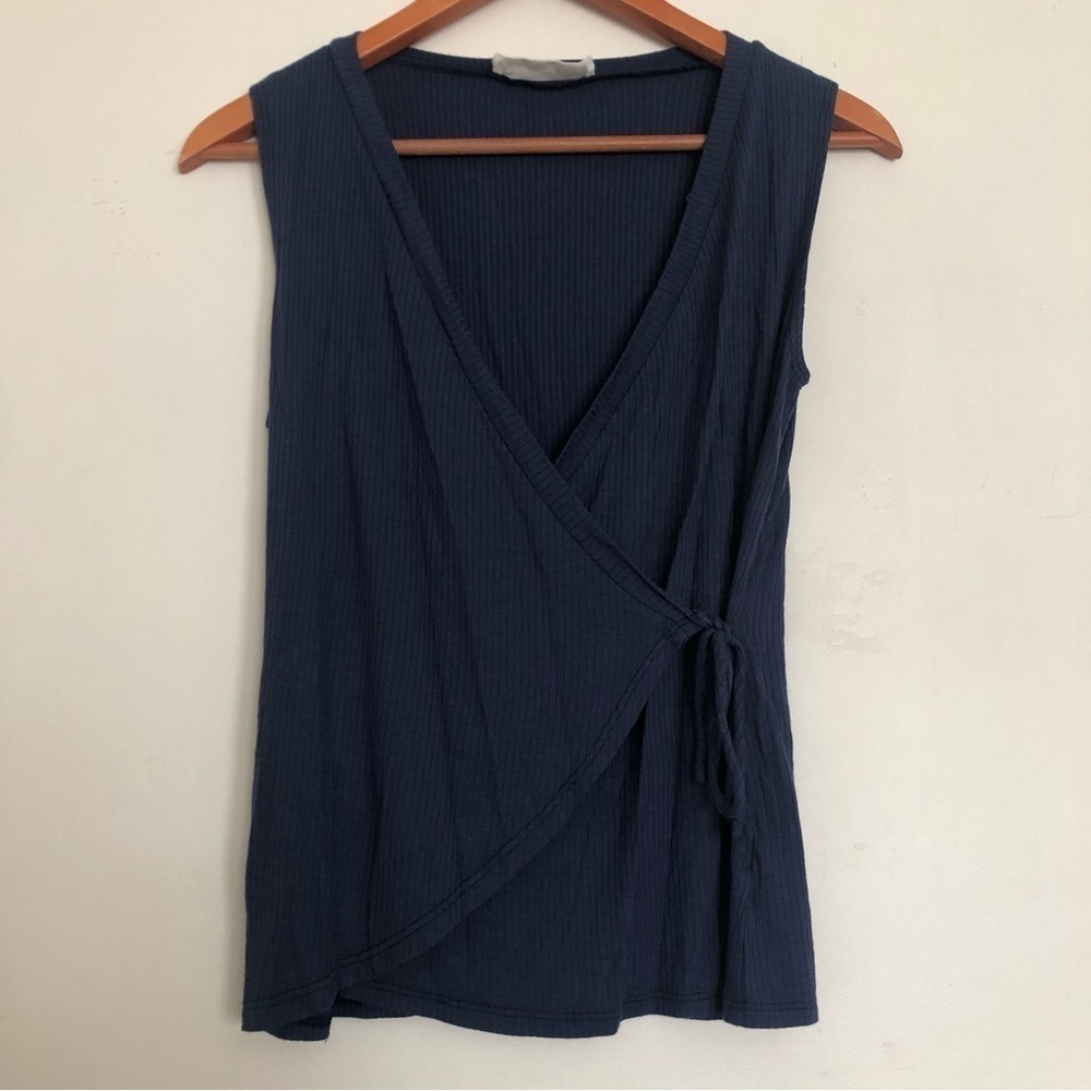 Wrap up tie blouse